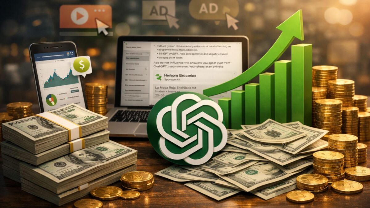 A ChatGPT elérte a 100 millió dolláros hirdetési bevételt, áprilisban nyílik az önkiszolgáló (self-serve) felület!