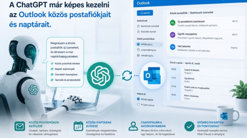 ChatGPT és Outlook integráció: Már a közös postafiókokat is kezeli az AI