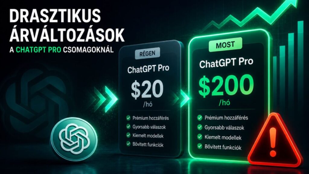 Drasztikus árváltozások: Megéri a havi 200 dolláros ChatGPT Pro csomag?