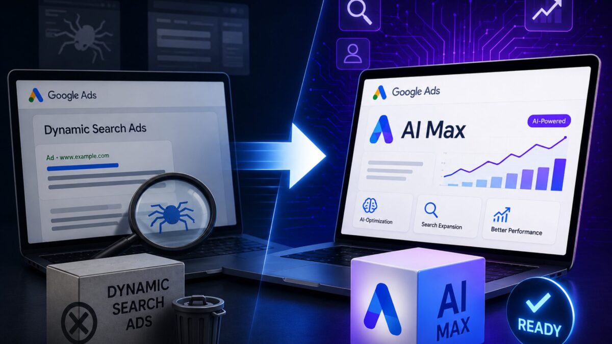 Az AI Max leváltja a Dynamic Search Ads-t: készülj a szeptemberi váltásra