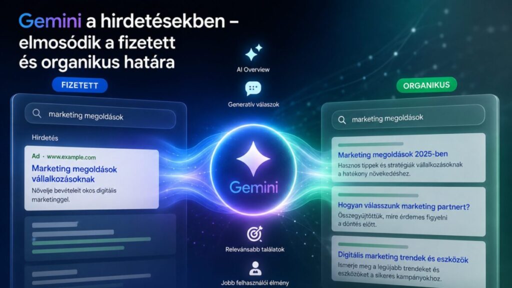 Gemini a hirdetésekben: elmosódik a fizetett és az organikus határa